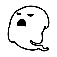happy halloween ghost character