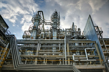 Voronezh Synthetic Rubber Plant, Chemical production of thermoplastic. Columns of butadiene cleaning and drying solvents