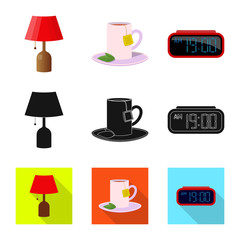 Isolated object of dreams and night symbol. Collection of dreams and bedroom vector icon for stock.