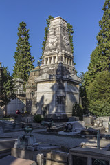 Obraz premium Old monumental cemetery in Milan