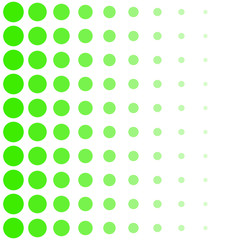 Green halftone abstract circles