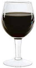 Glass of Red Wine - Isolated