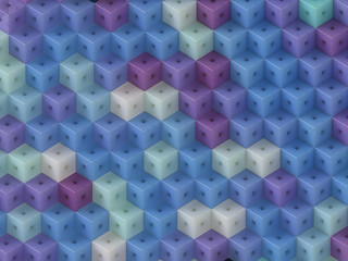 multicolour cubic pattern