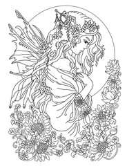 Coloring page The Fairy