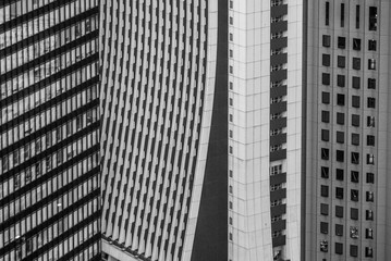 Shinjuku Skyscrapers - Triptych