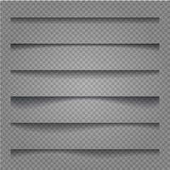 Vector shadows isolated.