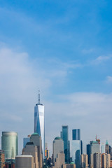 Fototapeta na wymiar Skyline of Downtown Manhattan