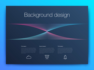 Futuristic user interface. UI Technology background vector