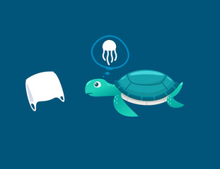 Sea turtles see plastic bags as jellyfish