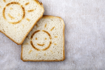 Bread Toast sun face 