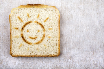 Bread Toast sun face 