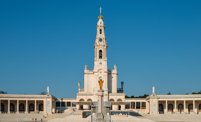 The Sanctuary of Fatima, which is also referred to as the Basilica of Our Lady of Fatima, Portugal