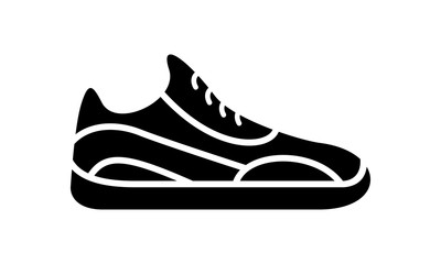 Running shoes icon fitness. Simple style sneaker.