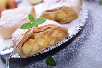 Homemade apple pie