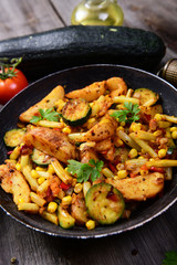 Grilled vegetables from the pan - spanish style