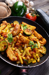 Grilled vegetables from the pan - spanish style