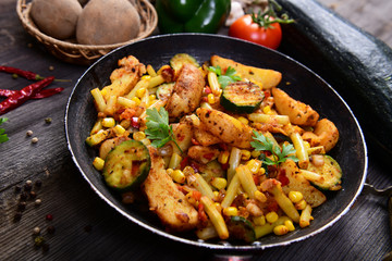 Grilled vegetables from the pan - spanish style