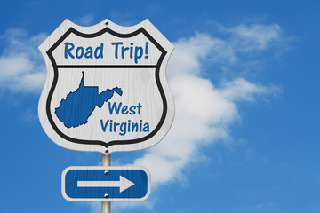 West Virginia Road Trip Highway Sign