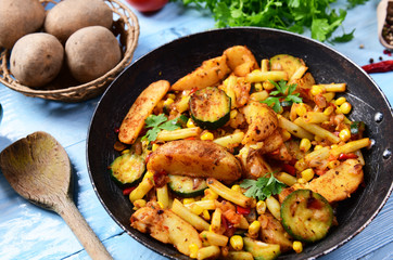 Grilled vegetables from the pan - spanish style