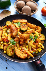 Grilled vegetables from the pan - spanish style