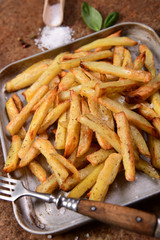 Homemade potato french fries