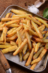 Homemade potato french fries
