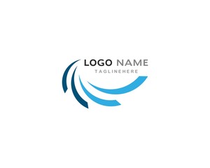 Water Wave symbol and icon Logo Template