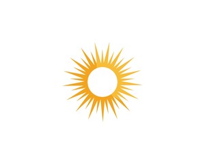sun ilustration logo vector