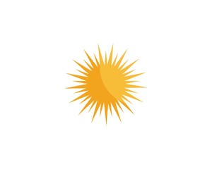 sun ilustration logo vector