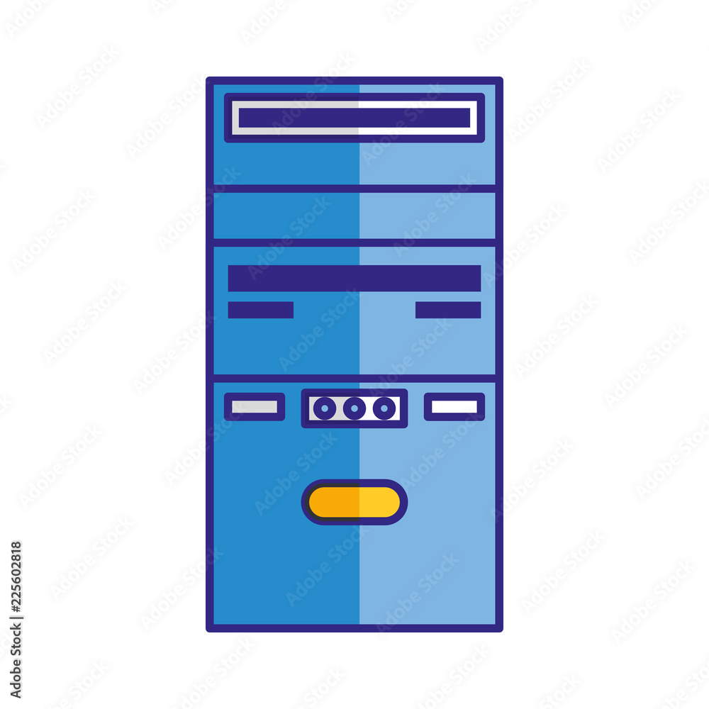 Poster tower storage data computer isolated image