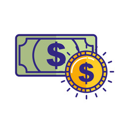 bank banknote and coin money currency