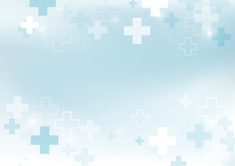 Abstract geometric medical shape structures space for text background. Science design. Vector illustration