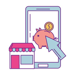 smartphone device with set icons