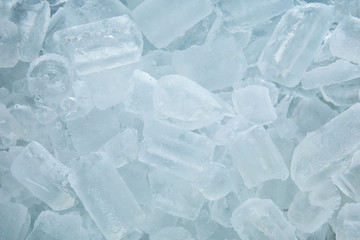 Obraz premium Ice tube in the bucket background. Ice tube for the drink.