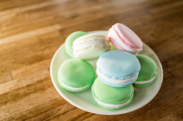 macarons on the table