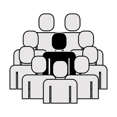 group of people teamwork silhouette