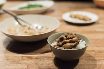 braised pork on rice