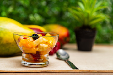 Sober and nutritious fruit salad