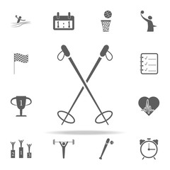 ski poles icon. Sport icons universal set for web and mobile