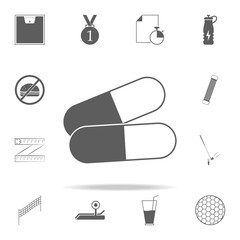 pills icon. Sport icons universal set for web and mobile