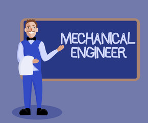 Word writing text Mechanical Engineer. Business concept for Applied Engineering Discipline for Mechanical System.