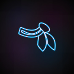 neckerchief icon in neon style. One of Woman Accessories collection icon can be used for UI, UX
