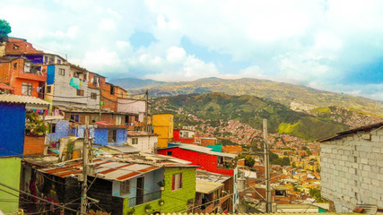 colorful village on Medellin