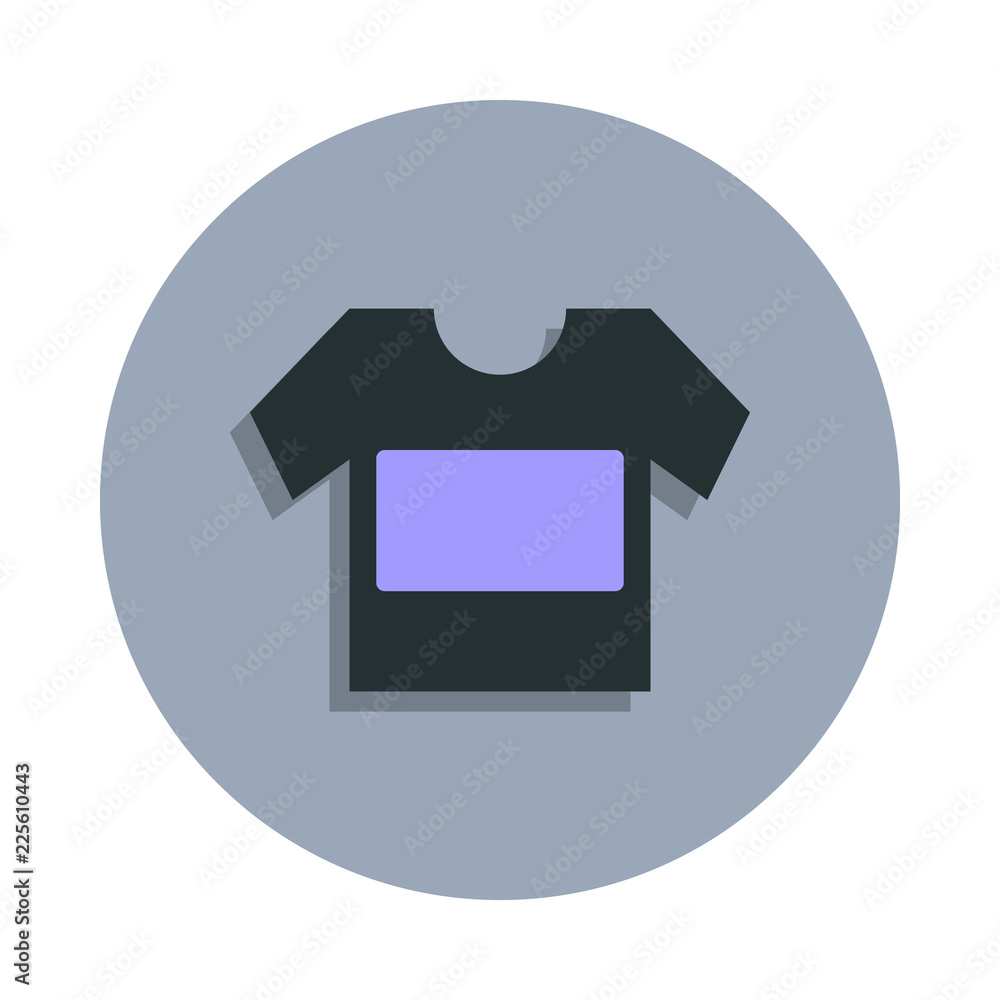 Poster shirt icon in badge style. one of web collection icon can be used for ui, ux