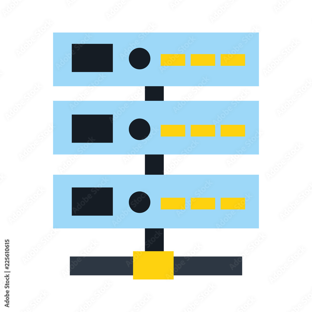 Poster database server center technology storage