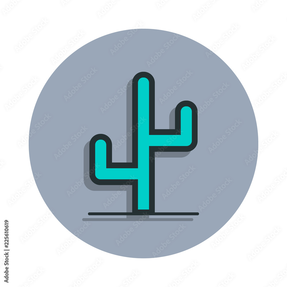 Aufkleber cactus icon in badge style. one of web collection icon can be used for ui, ux