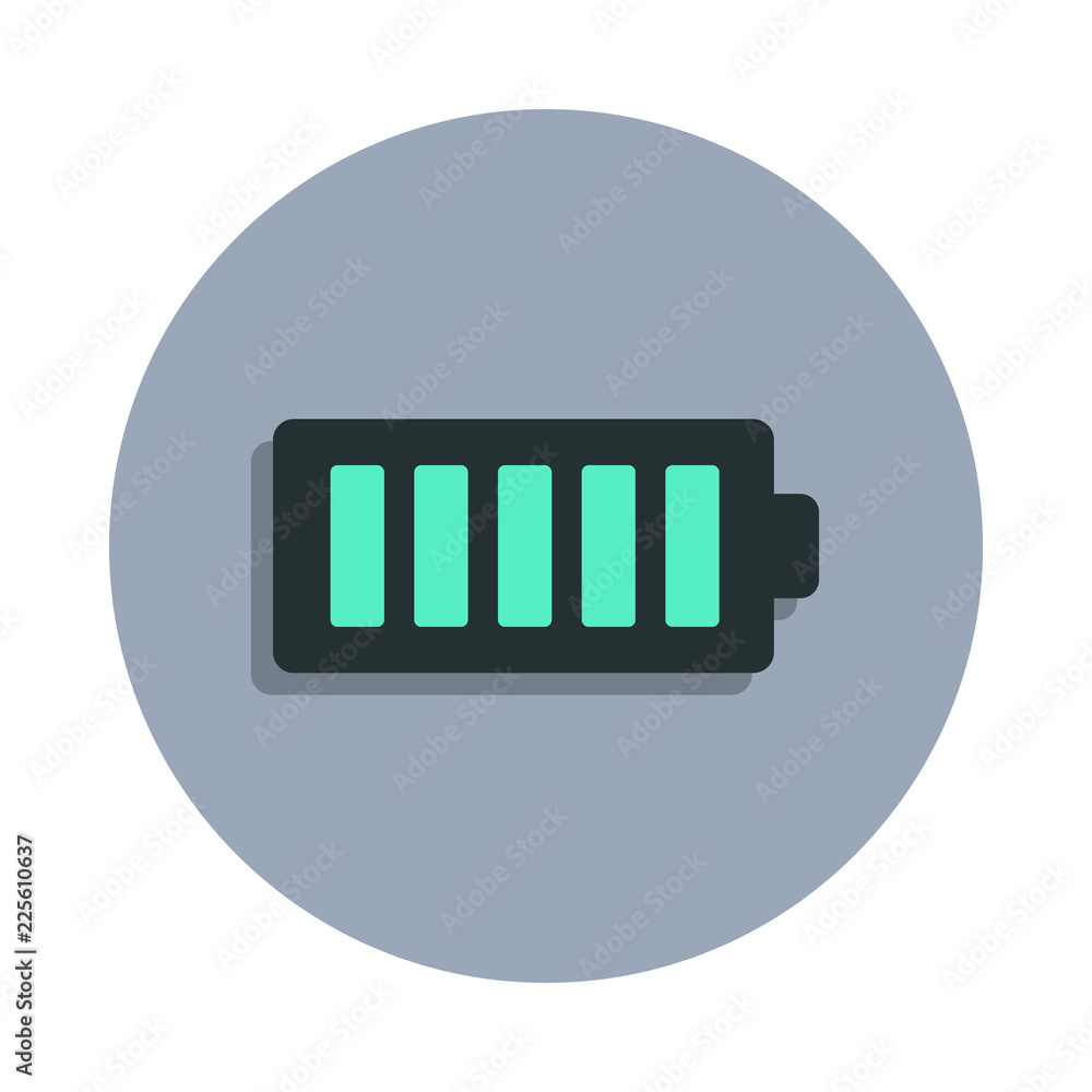 Aufkleber full charge icon in badge style. one of web collection icon can be used for ui, ux