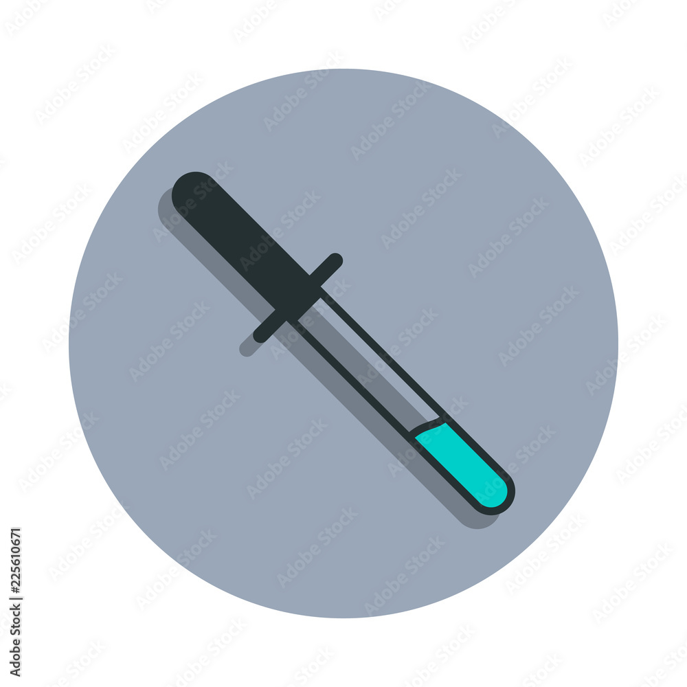 Aufkleber pipette icon in badge style. one of web collection icon can be used for ui, ux