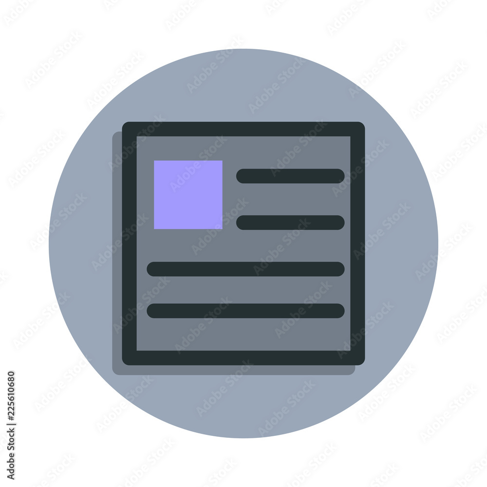 Poster cv icon in badge style. one of web collection icon can be used for ui, ux