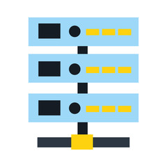 Fototapeta premium database server center technology storage